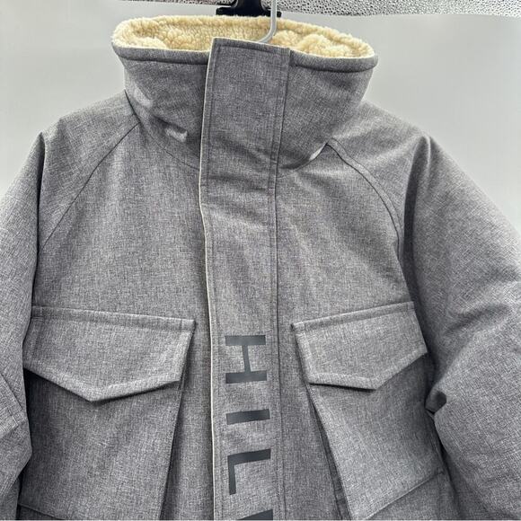 Tommy Hilfiger Men's Gray TH Storm Water Resistant Field Down Jacket Size L - Picture 2 of 14